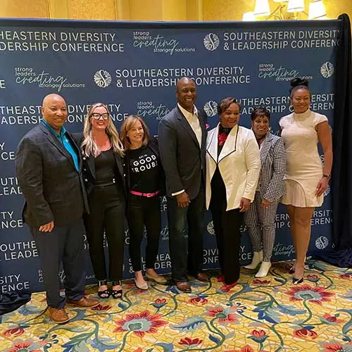 2024 Southeastern Diversity & Leadership Conference photo of speakers and attendees